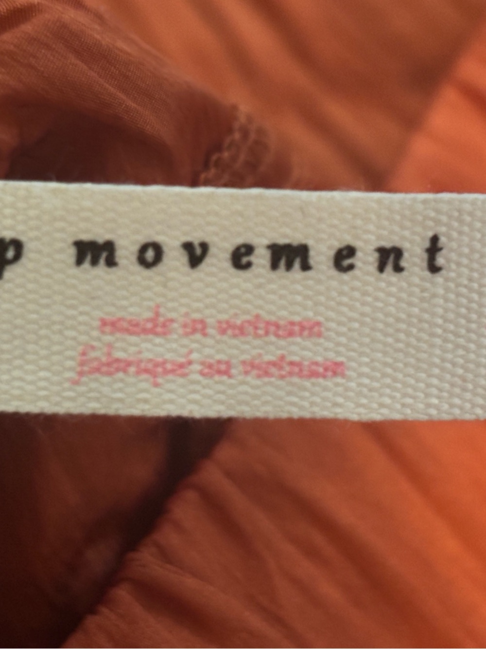 FP Movement Free People The Way Home Joggers Orange Nylon Track Pants Size S NWT - Picture 9 of 10
